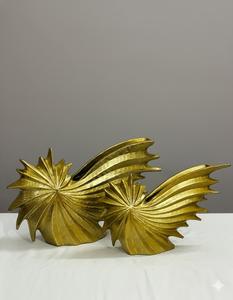 Vase à fleurs en aluminium moulé avec finition décorative pour un intérieur élégant, ajoutant une touche d'élégance et de solidité - Product Image 1