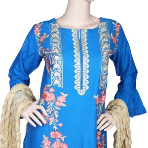 Traje de 3 Piezas Bordado para Mujer - Azul Rey - Product Image 2