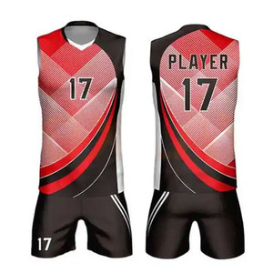 Camiseta de voleibol ligera de alta calidad personalizada, uniformes deportivos para hombres y mujeres, estampados por sublimación, colores personalizados, Logo XXXS, conjuntos - Product Image 1