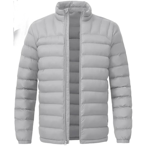 Manteau décontracté à col à capuche vêtements utilitaire plaine hiver doudoune pour hommes veste d'extérieur - Product Image 2