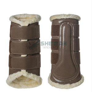 Botas de montar ecuestres con características de choque que ofrecen protección contra tendones y fetlock especialmente diseñadas y fabricadas - Product Image 1