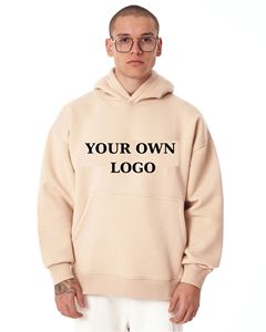 เสื้อสเวตเตอร์มีฮู้ดสำหรับผู้ชายผ้าคอตตอนขนาดใหญ่สีดำแบบกำหนดเองได้มีคุณภาพ2024 - Product Image 3