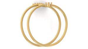 2024 plein diamant bijoux fins 14k or jaune massif diamants ronds bagues de fiançailles pour les femmes pour les mariages et les fêtes - Product Image 4