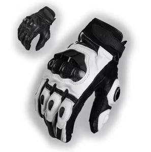 Guantes de motocicleta de cuero de piel de oveja genuina, negro, carreras de carretera, agarre de motocicleta, protección de verano, esquí al aire libre, informal, 2025 - Product Image 1