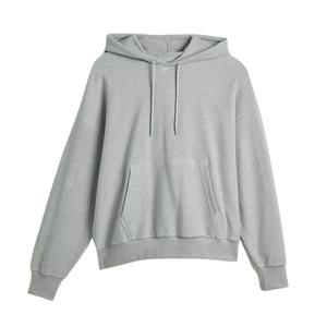 เสื้อฮู้ดดี้ผู้ชายแบบกลับด้านได้ ปี 2025 ผลิตจากผ้าคอตตอนฟลีซแบบตัดต่อสีตัดกัน  แบบสวมหัว  สามารถสั่งทำได้ - Product Image 6