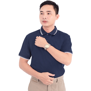 เสื้อยืดโปโลผู้ชายขายส่ง: แห้งเร็วไหล่บล็อกสีกำหนดแบรนด์เองและโลโก้ฟรี - Product Image 4