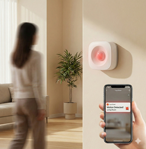 Détecteur de mouvement PIR Tuya Zigbee 3.0, système d'alarme de sécurité intelligent pour la maison, antivol, avec <span class=keywords><strong>notification</strong></span> push en temps réel via l'application - Product Image 2