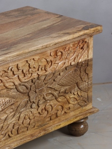 Baúl de Madera para Almacenamiento, Mueble para Organización del Hogar y Solución de Almacenamiento que Ahorra Espacio, con Tapa, para Dormitorio o Sala de Estar - Product Image 5