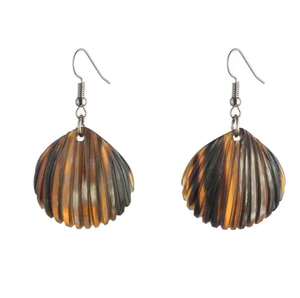 Venta directa de fábrica Pendientes de cuerno de buey Pendientes de joyería de moda vintage Forma irregular Pendientes de la mejor calidad para la venta - Product Image 1