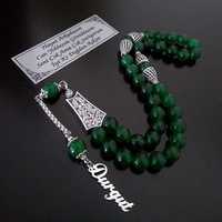 Turquoise 33 perles résine Tasbeeh Tasbih Style mignon nouveau collier de chapelet de prière musulman pour cadeau exportateur indien bijoux islamique