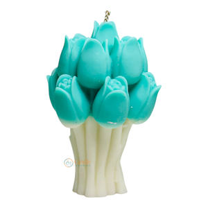 Bouquet de tulipes fait à la main bougie d'aromathérapie pour les festivals décor à la maison barres de graduation votive pour les mariages de Noël Pâques - Product Image 2