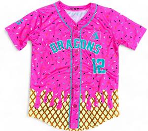 Haute qualité personnalisé transfert de chaleur imprimé 100% Polyester Baseball Softball maillots antibactérien respirant unisexe ensembles porter - Product Image 6