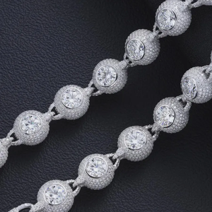 Collar de Plata 925 con Moissanita para Mujer, Corte Redondo, Engaste de Puntas, Estilo Clásico, Collar para Uso Diario - Product Image 3