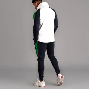 Chándal deportivo para correr, chándal a rayas para hombre, ajustado, a la moda, ropa de calle, conjunto de chándal para gimnasio, venta al por mayor, logotipo personalizado - Product Image 2