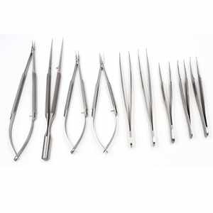 Pinzas Microquirúrgicas, Tijeras Microvasculares, Portaagujas de Acero Inoxidable, Instrumentos Quirúrgicos de Clase II con Certificación CE, Astrin - Product Image 1