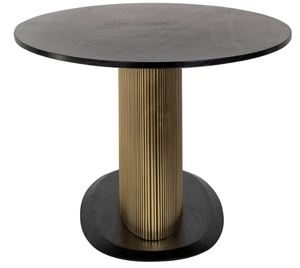 Moderno tavolo da pranzo rotondo e ovale mobili in legno per sala da pranzo e <span class=keywords><strong>cucina</strong></span> in metallo arredo casa - Product Image 1