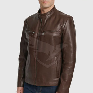 Vestes en cuir fabriquées dans les meilleurs matériaux Vestes en cuir à bas prix Veste d'hiver en cuir pour hommes très vendue - Product Image 3