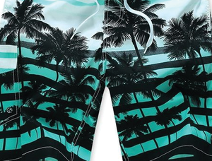 กางเกงขาสั้นชายหาดสำหรับผู้ชายชุดว่ายน้ำสำหรับผู้ชายกางเกงขาสั้นสำหรับฤดูร้อน100% ผิวสีพีชพิมพ์ลายโพลีเอสเตอร์ - Product Image 3