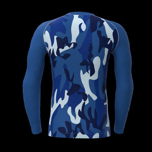 OEM personalizado de manga larga Urf 50 Rash Guard totalmente sublimación BJJ hombres Rash Guard hombres - Product Image 2