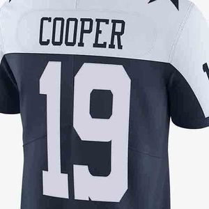 เสื้อฟุตบอลอเมริกันคอวีสำหรับผู้ชาย หมายเลข 19 พิมพ์ลายแบบซับลิเมชั่น ผ้าโพลีเอสเตอร์ระบายเหงื่อ แขนสั้น - Product Image 4
