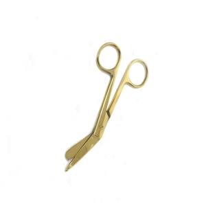 Tijeras de enfermera de vendaje quirúrgico de oro completo 4,5, tijeras de laboratorio de vendaje médico, tijeras de cirugía ortopédica - Product Image 2