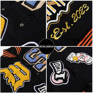 Professionnel personnalisé 2025 haute qualité hommes mode Streetwear mode Varsity vestes contraste couleur Bomber veste - Product Image 5