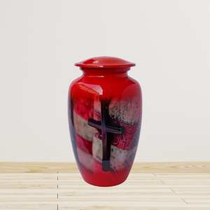 Handcrafted Urn for Human Ashes | Premium <b>Memorial</b> <b>Keepsake</b> | Premium Adult brass Urn <b>Box</b> - Product Image 1