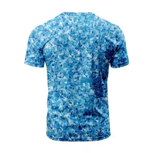 T-shirts personnalisés professionnels pour hommes, impression par sublimation, polyester/coton, col rond, manches courtes, respirant, OEM, haute qualité - Product Image 4
