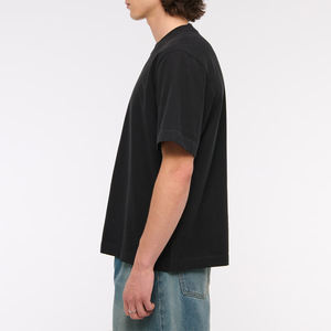 เสื้อยืดโอเวอร์ไซส์ผ้าฝ้ายหนานุ่มพรีเมียมสำหรับผู้ชาย สกรีนโลโก้ได้ สไตล์สตรีทแวร์ คอกลม เสื้อยืดเปล่าสไตล์วินเทจ ยูนิเซ็กส์ - Product Image 4