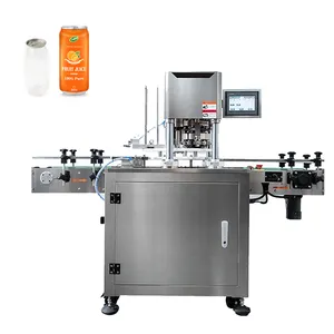 Fully automatic beverage aluminum PET can sealing sealer soda food canning machine for sale