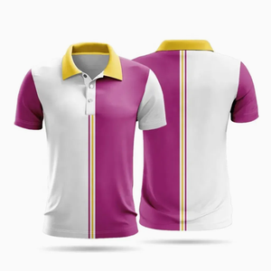 Equipo de golf para hombres y mujeres al por mayor para Polo Logotipo de impresión personalizado mezcla de algodón y poliéster suave cuentas cortas en relieve sólido - Product Image 2