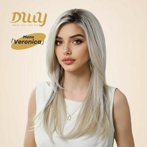 Restocked! Veronica DWY 20-Inch Glueless Lace Front Synthetic <b>Wig</b> Mono Color Synthetic Fiber <b>Wig</b> - Product Image 2
