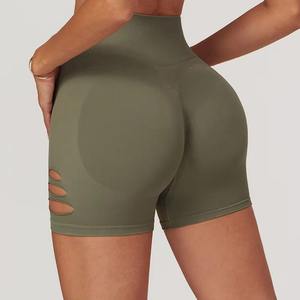 Shorts Deportivos Sexys para Mujer, para Yoga, con Efecto Push-Up, Cintura Alta, Secado Rápido, Transpirables, Sin Costuras, para Gimnasio y Entrenamiento, con Logotipo Personalizado - Product Image 4