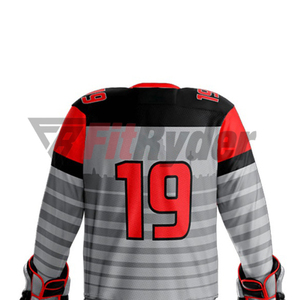 Alto fabricante Mejor material de poliéster Uniforme profesional de hockey sobre hielo secado rápido transpirable mejor diseño uniforme de hockey sobre hielo - Product Image 6