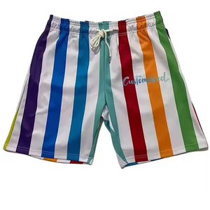 กางเกงขาสั้นตาข่ายกีฬาบาสเก็ตบอลสำหรับผู้ชายกางเกงขาสั้นพิมพ์ซับลิเมชันเต็มรูปแบบทำจากโพลีเอสเตอร์สำหรับชุดลำลอง - Product Image 6