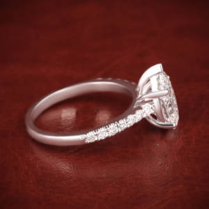 Joyería de moda, anillo de compromiso de 2CT, anillo de aniversario de promesa de plata 925 con diamante cultivado en laboratorio para mujer - Product Image 4