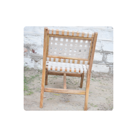 Fauteuil de relaxation gonflable multifonctionnel moderne à hauteur réglable en bois de manguier pour usage intérieur/extérieur et commercial, idéal pour salle de bain