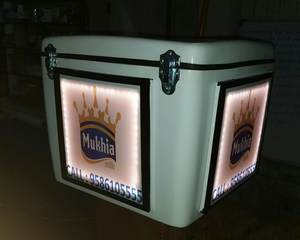 Boîtes à bagages arrière pour scooter LED FIBRECRAFTS INDIA de haute qualité 2023, conteneur de livraison portable, matériau en fibre de verre FRP, capacité de 80L pour - Product Image 4