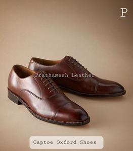 Chaussures en cuir Oxford Captoe confortables de tous les jours Chaussures de mariage de style incroyable pour les réunions de bureau et l'utilisation professionnelle disponibles - Product Image 5