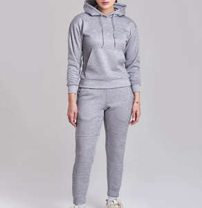 2025 dernière conception femmes hiver survêtement 100% coton couleur unie imprimé grande taille ensembles femmes survêtement OEM entretenu - Product Image 1