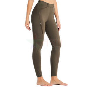 Leggings d'équitation pour femmes, antidérapants, imperméables, coupe-vent, entraînement équestre, longueur complète, confortables, jodhpur de sport - Product Image 1
