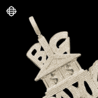 Pendentif personnalisé en argent plaqué 925, style hip-hop, avec moissanite, motif dollar, pour homme, bijoux streetwear, personnalisable