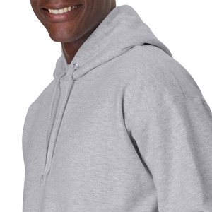 Customized High Quality Cotton French Terry Oversize Hoodies For Men <b>Thick</b> <b>Fleece</b> Drop Shoulder Plain Blank Custom Men Hoodies - Product Image 4
