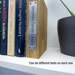 Sujetalibros mediano de diseño de madera y hierro forjado para decoración del hogar - Product Image 6