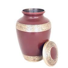 Suministros funerarios de cremación de metal de latón de alta calidad, urnas de cremación de metal para cenizas de adultos de proveedores de urnas de latón indio - Product Image 3