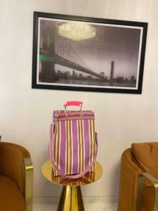 Sacs de courses réutilisables en PP tissé rayé extra large, écologiques, avec poignées, fermeture épaule/à glissière, design et couleur personnalisés - Product Image 5