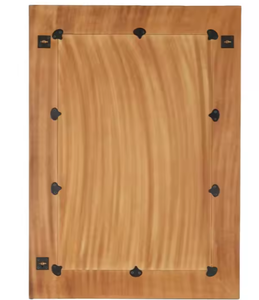 กระจกติดผนังฝังกระดูกกลมกรอบไม้ MDF ทรงเรขาคณิต32นิ้วทำด้วยมือแก้วรูปร่างที่ปรับแต่งได้สำหรับตกแต่งบ้าน - Product Image 3