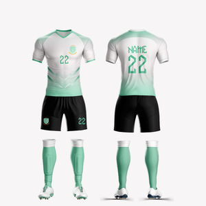 Tenue de football personnalisée à séchage rapide, imprimée par sublimation, survêtement de football respirant, uniforme d'équipe de football, vêtements de sport pour adultes pour hommes - Product Image 1