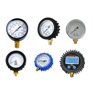 Manomètre de pression des pneus U-NAI à aiguille 0-10 BAR 0-1000 KPA, buse d'air en cuivre épaissie, testeur de pression des pneus de voiture et camion en métal de haute qualité - Product Image 2