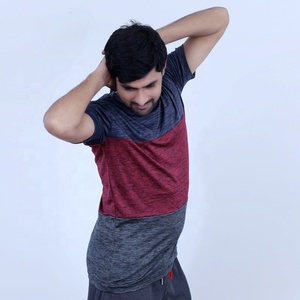 Camiseta de Gimnasio para Hombre con Cuello Redondo, Personalizada, de la Mejor Calidad, Manga Corta, Verano, Corte Regular, Transpirable, de Secado Rápido, Tejido de Punto con Letras - Product Image 4